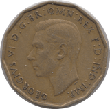 1946 BRASS THREEPENCE ( GVF ) 2 - Threepence - Cambridgeshire Coins