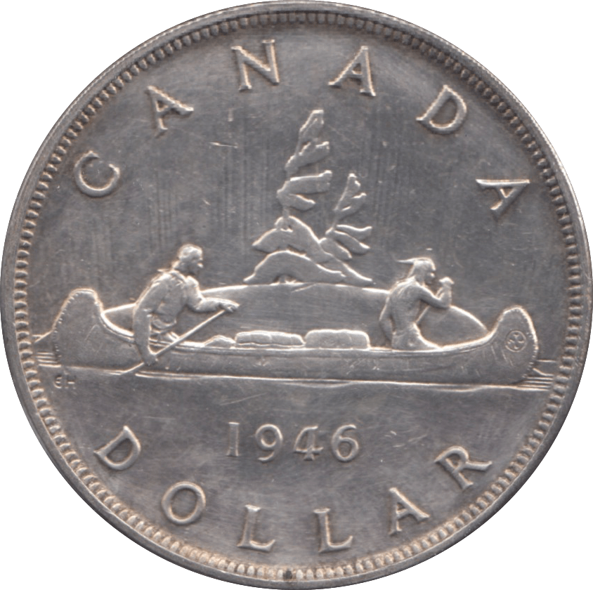 1946 CANADA SILVER ONE DOLLAR 9 - WORLD SILVER COINS - Cambridgeshire Coins