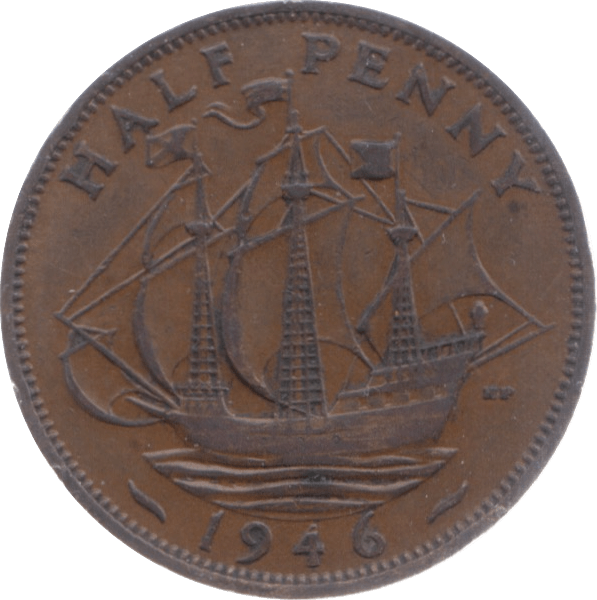 1946 HALFPENNY ( EF ) 5 - Halfpenny - Cambridgeshire Coins