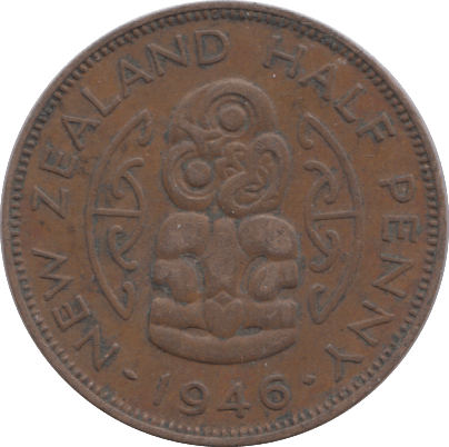 1946 HALFPENNY NEW ZEALAND - WORLD COINS - Cambridgeshire Coins