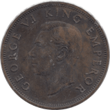 1946 HALFPENNY NEW ZEALAND - WORLD COINS - Cambridgeshire Coins