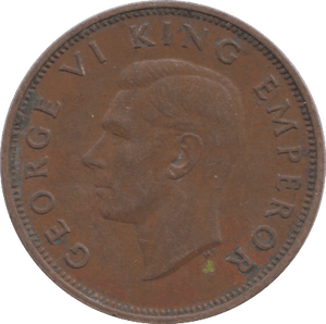 1946 HALFPENNY NEW ZEALAND - WORLD COINS - Cambridgeshire Coins