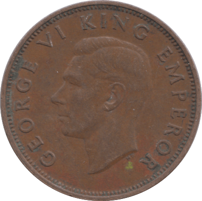 1946 HALFPENNY NEW ZEALAND - WORLD COINS - Cambridgeshire Coins