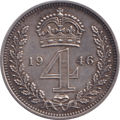 1946 MAUNDY FOURPENCE ( UNC ) - MAUNDY FOURPENCE - Cambridgeshire Coins