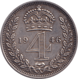 1946 MAUNDY FOURPENCE ( UNC ) - MAUNDY FOURPENCE - Cambridgeshire Coins