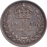 1946 MAUNDY FOURPENCE ( UNC ) - MAUNDY FOURPENCE - Cambridgeshire Coins
