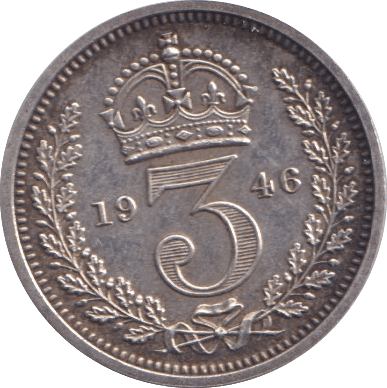 1946 MAUNDY THREEPENCE ( AUNC ) - MAUNDY THREEPENCE - Cambridgeshire Coins