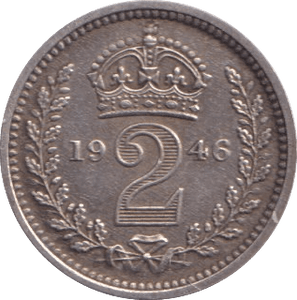 1946 MAUNDY TWOPENCE ( AUNC ) - MAUNDY TWOPENCE - Cambridgeshire Coins