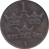 1946 ONE ORE SWEDEN - WORLD COINS - Cambridgeshire Coins