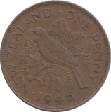 1946 ONE PENNY NEW ZEALAND - WORLD COINS - Cambridgeshire Coins