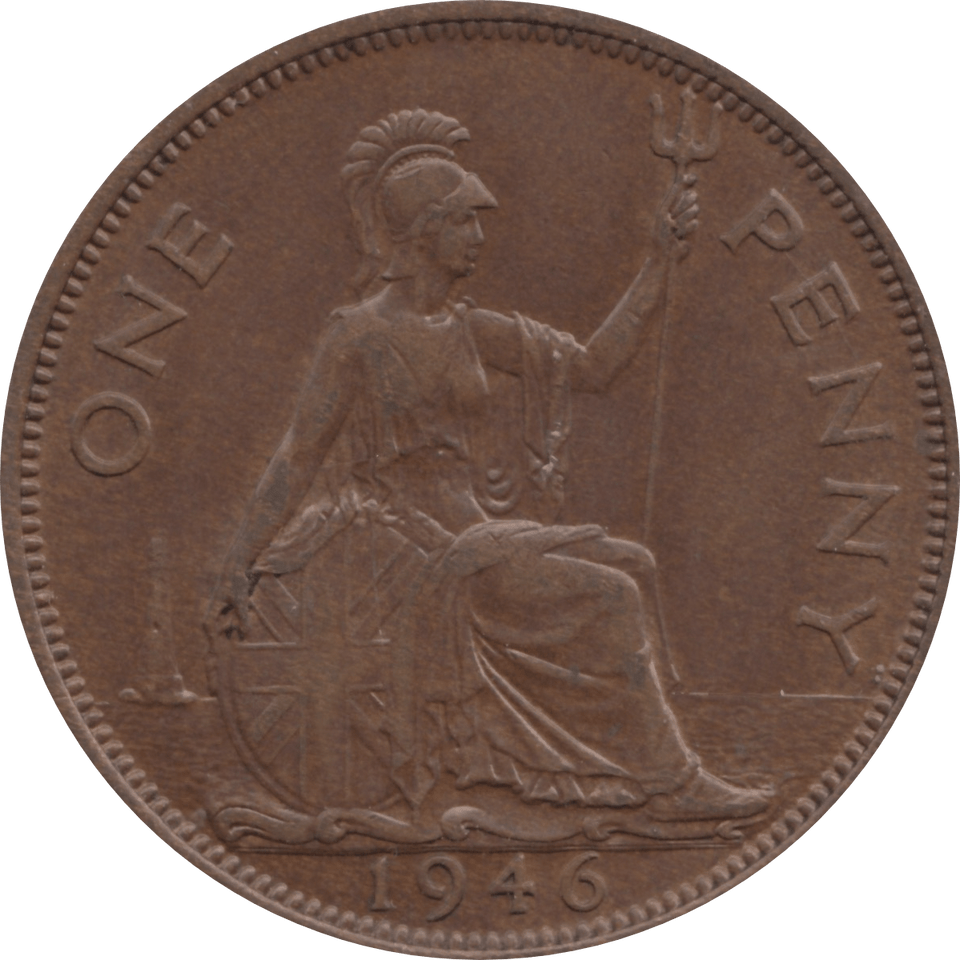 1946 PENNY 1 ( AUNC ) 47 - Penny - Cambridgeshire Coins