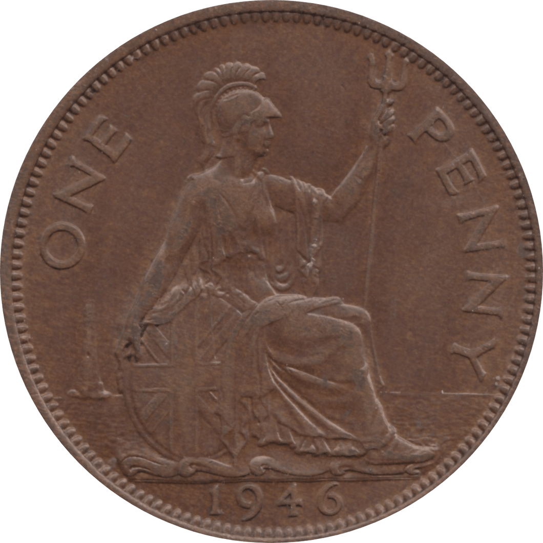 1946 PENNY 1 ( AUNC ) 47 - Penny - Cambridgeshire Coins