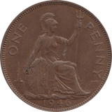 1946 PENNY 1 ( AUNC ) 47 - Penny - Cambridgeshire Coins