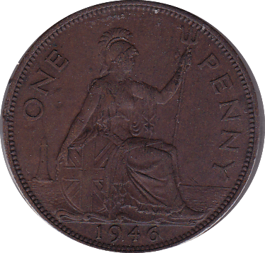 1946 PENNY ( EF ) A - Penny - Cambridgeshire Coins
