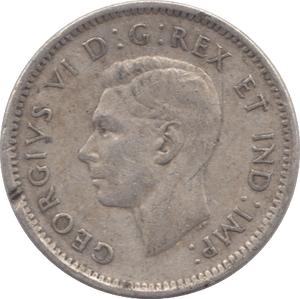 1946 SILVER 10 CENTS CANADA - SILVER WORLD COINS - Cambridgeshire Coins