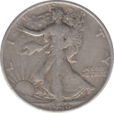 1946 SILVER HALF DOLLAR USA - SILVER WORLD COINS - Cambridgeshire Coins