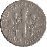 1946 SILVER ONE DIME USA - SILVER WORLD COINS - Cambridgeshire Coins