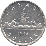 1946 SILVER ONE DOLLAR CANADA - WORLD SILVER COINS - Cambridgeshire Coins