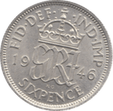 1946 SIXPENCE ( UNC ) 26 - Sixpence - Cambridgeshire Coins