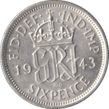 1946 SIXPENCE ( UNC ) - Sixpence - Cambridgeshire Coins
