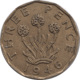 1946 THREEPENCE ( EF ) - Threepence - Cambridgeshire Coins