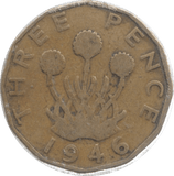 1946 THREEPENCE ( FAIR ) 24 - Threepence - Cambridgeshire Coins