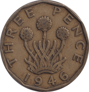 1946 THREEPENCE ( FINE ) 10 - Threepence - Cambridgeshire Coins