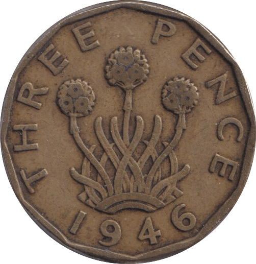 1946 THREEPENCE ( FINE ) 10 - Threepence - Cambridgeshire Coins
