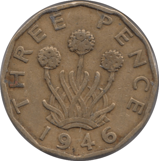 1946 THREEPENCE ( FINE ) 3 - Threepence - Cambridgeshire Coins