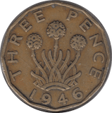 1946 THREEPENCE ( GF ) 11 - Cambridgeshire Coins