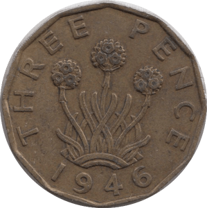 1946 THREEPENCE ( GF ) 1 - Threepence - Cambridgeshire Coins