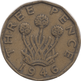 1946 THREEPENCE ( GF ) REF 1 - Threepence - Cambridgeshire Coins