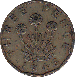 1946 THREEPENCE ( GF ) - Threepence - Cambridgeshire Coins