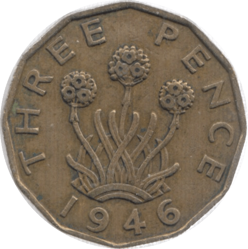 1946 THREEPENCE ( GVF ) 3 - Threepence - Cambridgeshire Coins