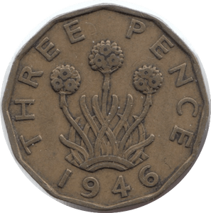 1946 THREEPENCE ( GVF ) 3 - Threepence - Cambridgeshire Coins