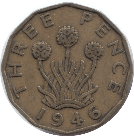 1946 THREEPENCE ( GVF ) 3 - Threepence - Cambridgeshire Coins