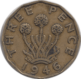 1946 THREEPENCE ( GVF ) A - Threepence - Cambridgeshire Coins