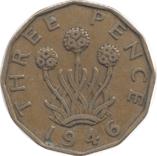 1946 THREEPENCE ( VF ) 21 - Threepence - Cambridgeshire Coins