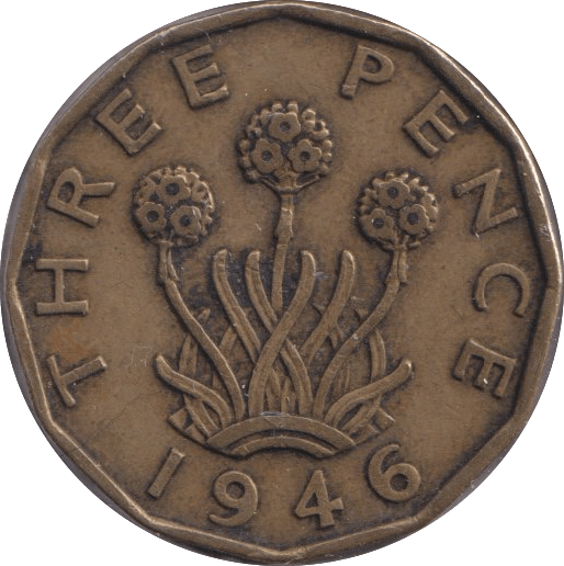 1946 THREEPENCE ( VF ) 9 - Threepence - Cambridgeshire Coins