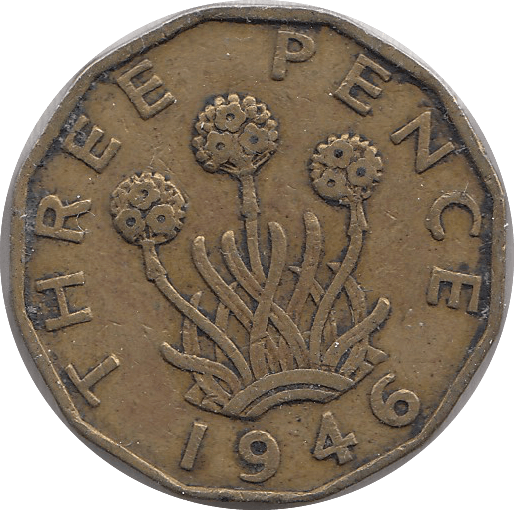 1946 THREEPENCE ( VF ) C - Threepence - Cambridgeshire Coins