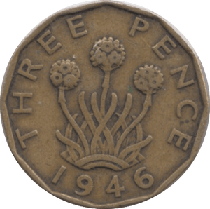 1946 THREEPENCE ( VF ) REF 1 - Threepence - Cambridgeshire Coins
