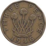 1946 THREEPENCE ( VF ) REF 1 - Threepence - Cambridgeshire Coins