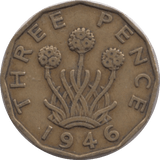 1946 THREEPENCE ( VF ) REF 2 - Threepence - Cambridgeshire Coins