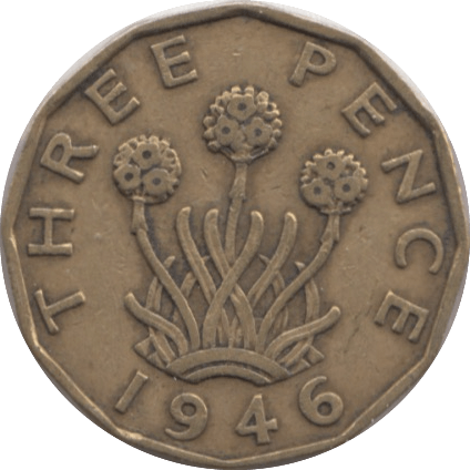 1946 THREEPENCE ( VF ) REF 3 - Threepence - Cambridgeshire Coins