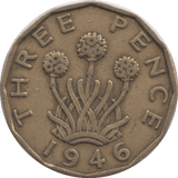 1946 THREEPENCE ( VF ) REF 3 - Threepence - Cambridgeshire Coins