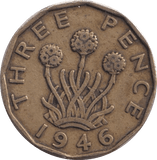 1946 THREEPENCE ( VF ) - Threepence - Cambridgeshire Coins