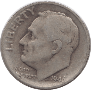 1946 USA SILVER DIME DENVER MINT - SILVER WORLD COINS - Cambridgeshire Coins