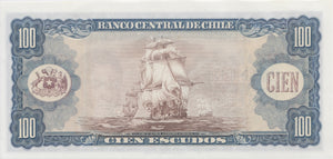 1947 100 ESCUDOS BANKNOTE CHILE REF 670 - World Banknotes - Cambridgeshire Coins