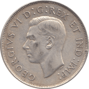 1947 CANADA 50 CENTS - WORLD COINS - Cambridgeshire Coins