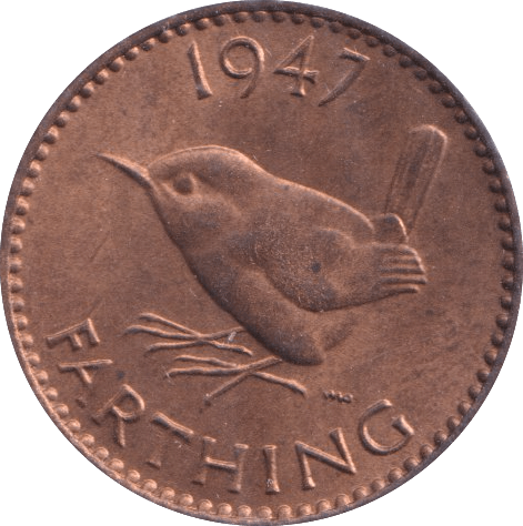 1947 FARTHING ( BU ) - Farthing - Cambridgeshire Coins